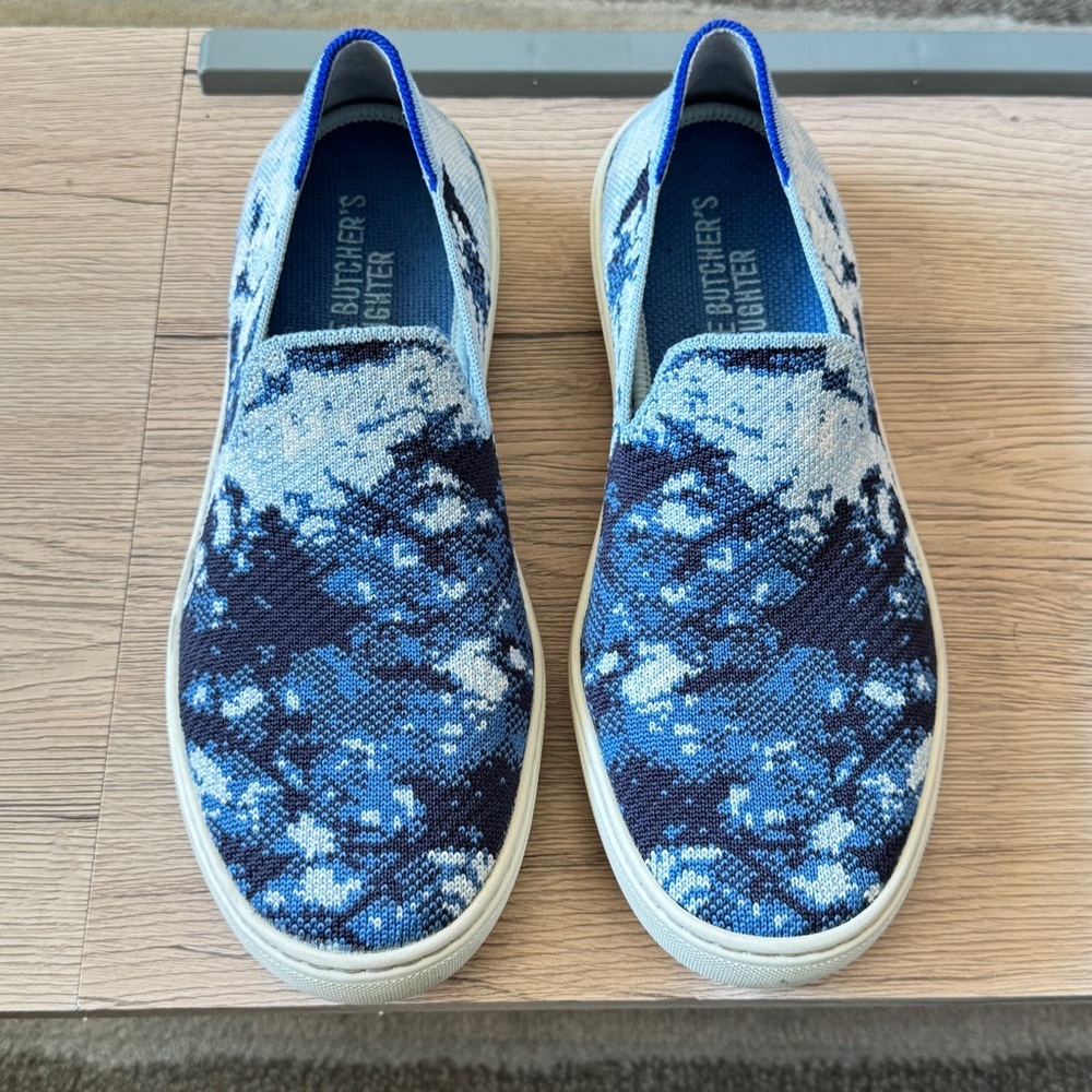 Rothy's x The Butchers Daughter | Blue Limited Edition Shibori Sneakers